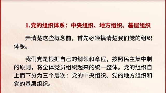 黨支部、黨小組、黨委、黨工委、黨組……這些概念你都清楚嗎